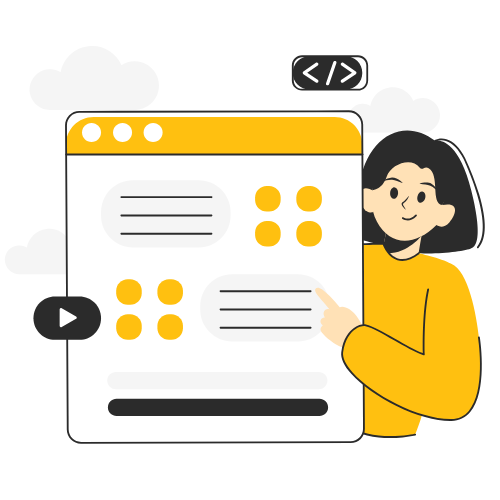 Website Development Service Package Vactor Image